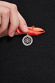 925 Ayar Gerçek Gümüş Cüzdan İçi Bereket İğnesi