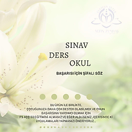 Sınav Ders Okul Başarısı İçin Şifalı Söz