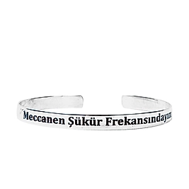 925 Ayar Gerçek Gümüş Meccanen Gümüş Bileklik (Unisex)