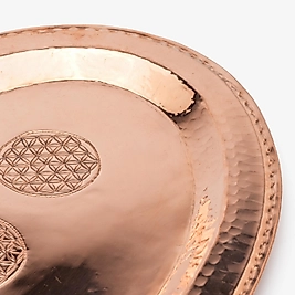 %100 Saf Bakır Yaşam Çiçeği Ovoid Tepsi