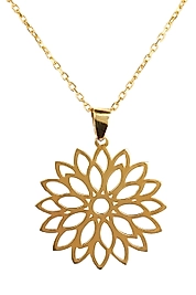 925 Ayar Gerçek Gümüş Altın Renkli Formsuzluğun Şıklık ve Şifası Kolye