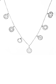 925 Ayar Gerçek Gümüş 7 Çakra Şifa Kolye