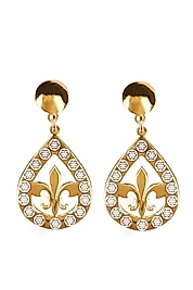 925 Ayar Gerçek Gümüş Zambak Küpe