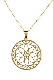 925 Ayar Gerçek Gümüş Altın Renkli Yıldız Yükselişi Formun Ötesi Kolye