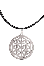 925 Ayar Gerçek Gümüş Sade Yaşam Çiçeği Kolye