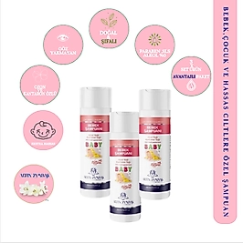 Bebek Şampuanı 250 ml 3lü Avantajlı Paket